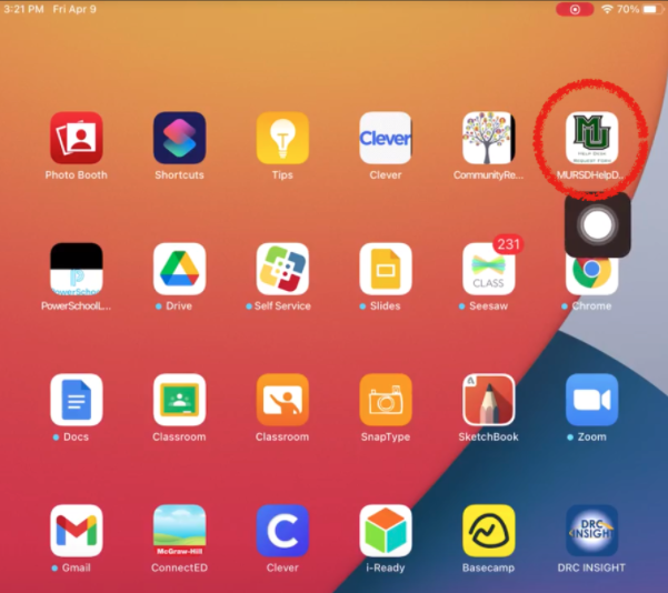 mendon-upton screenshot of ipad