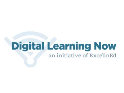Logo for Digital Learning Now, an initiative of ExcelinEd, showing wifi signal graphic
