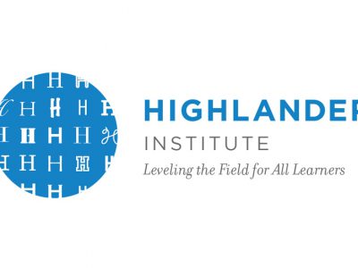 Logo for Highlander Institute: Leveling the Field for All Learners
