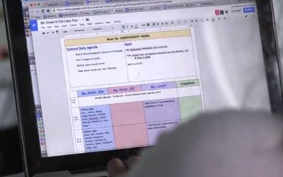 Screenshot of planning dashboard on laptop