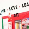 Photo of poster of Lifelong Learning Standards including Live, Love, Learn
