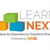 Learn Next logo, showing three colorful boxes and the words, "A Toolbox for Educators to Transform Practice, powered by INSPIRED"